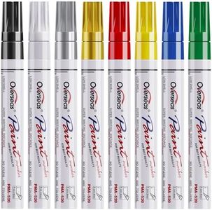 Paint Marker Pens - 8 Colors Oil Based Paint Markers, Permanent, Waterproof, Quick Dry, Medium Tip, Assorted Color Paint Pen for Metal, Wood, Fabric, Plastic, Rock Painting, Stone, Mugs, Canvas,