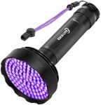 ESCO LITE Blacklight Flashlight 128 LED UV Flashlight, Upgraded Bright 395nm Handheld Ultraviolet Flashlight for Pet Urine Detection, Scorpion Hunting