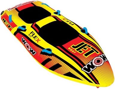 WOW Sports Jet Boat Towable Tube for Boating - 1 to 2 Person Towable - Durable Tubes for Boating