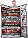 Keeinow Uncle Gifts, Best Uncle Gifts, Uncle Gifts from Niece Nephew, Happy Uncle Birthday Gifts, Great Gifts for Uncles from Kids, Gifts for Uncle Christmas Ideas Throw Blanket 60"x50"