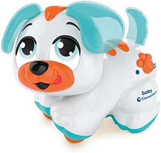 Baby Clementoni - Cagnolino Cercacoccole, Gioco Interattivo Musicale per Bambini 12+ Mesi, Centro Attività Prima Infanzia, Cane da Accarezzare per Riprodurre Canzoni e Filastrocche, 17450