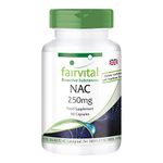 Fairvital | NAC 250mg - Bulk Pack for 3 Months - 90 Capsules - N-Acetyl-cysteine ​​- Amino Acid