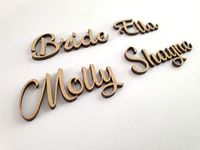 Personalised Wooden Words/Script Names Letters/Wall Art Words/MDF Writing for Craft Wood Lettering