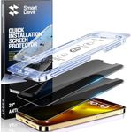 SMARTDEVIL 2PACK Privacy Screen Protector 9H Top-Shatterproof [Military Grade Protection ] Screen Protector Tempered Glass with Upgraded Fit Tray,HD, Bubble Free,Dust-Proof (iPhone 13 Pro Max/14 Plus(6.7inch))