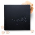 Wedding Guest Book Alternative, Guest Book Polaroid, 90 Black pages, Cardstock, Polaroid Guestbook with blank pages, Instax Guest Book For Wedding Photo Booth Props Black Guest Book Wedding.