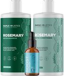 BOOST Biotin Hair Serum plus Rosemary Biotin Shampoo and Conditioner Set - Hair Thickening Serum with Castor and Rosemary plus Volumizing Biotin Shampoo for Men and Women Bundle