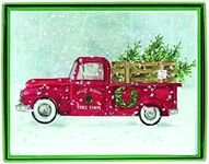 Graphique Tree Farm Holiday Cards | Pack of 15 Cards with Envelopes | Christmas Greetings | Glitter Accents | Boxed Set | 4.25" x 5.5"