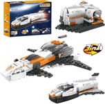 Elecart 3 in 1 Future Flyer, Space Station, Fighter Jet Building Brick Set | STEM Toy for Kids 6+ | Educational Construction Kit with Alternate Models Building Block Toy Set Educational 168+ Pcs DIY