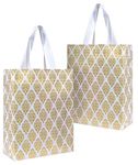 Zuvim Carry Bag for Return Gifts | Shopping Bag | Reusable Premium Fabric Tote Bags, Gold Printed