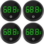 ACEIRMC 4pcs Fish Tank Digital Thermometer Accurate LED Display to ±0.9°F Tank Thermometer Aquarium Temperature Measurement Suitable for Fish, Axolotl, Turtle or Aquatic