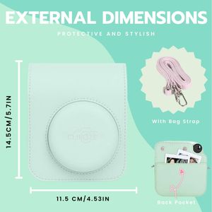 Fujifilm Instax Mini 12 Instant Camera Bundle – Mint Green