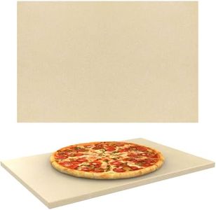 Extra Large Pizza Stone for Oven Baking, BBQ Grilling, 20" x 13.5" Rectangular Baking Stone Oven Bread Pan for Baking Bread, Universal High Temperature Cordierite BBQ Cooking Stone for Pellet Grill