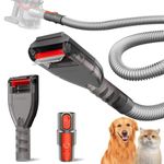 Portek Pet Groom Tool Kit for Dyson, Dog Hair Vacuum Attachment for V7 V8 V10 V11 V12 V15 V6 Outsize