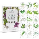 Jon the Gardener Herb Seeds Collection, 15 Herbs Varieties, 15,000 Seeds for Planting UK - Perfect Herb Garden - Mint Seeds, Coriander Seeds, Basil Seeds, and More