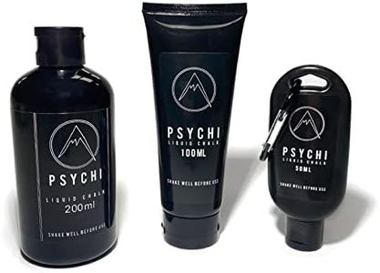 Psychi | 50ml Liquid Chalk| Gym Chalk | Ultimate dust free grip | Formulated for Crossfit Gym Bouldering Rock Climbing Gymnastics Weightlifting Pole Dancing Powerlifting and more.