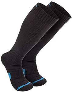 Wanderlust Compression Socks for Men & Women - Guaranteed Support to Eliminate Pain, Swelling, Edema - Best for Flight, Travel, Nurses, Maternity, Pregnancy, Varicose Veins, Stamina & Pain Relief., Black Medium: Men 6-8 | Women 5-9 (1 Pair)