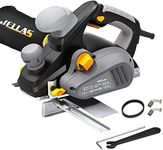 Electric Hand Planer, Jellas Planer with 82mm Width and 3mm Depth, Rebating, 16500rpm 240V, Dust Outlet Conversion System, Parallel Fence Bracket, Woodworking Tool, EP01-SD