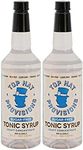 Top Hat Keto Sugar Free Tonic Syrup - 5x Diet Tonic Water Quinine Drink Concentrate - Just Add Seltzer Water - 2 Pack of 32oz Bottles