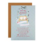 Hallmark Anniversary Card for Husband - Classic Illustrated Design with Heartfelt Verse