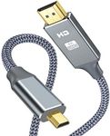 Micro HDMI to HDMI Cable 1.8M, Snowkids 4K 60Hz HDMI to Micro HDMI Cord (Male to Male) 3D/ARC/HDR/4K/Audio Return Support for Hero, Action Camera, Bi-Directional