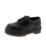 Dr. Martens Unisex-Adult 5-Eye Style 8053 Quad, Black Polished Smooth, 13 Women/12 Men