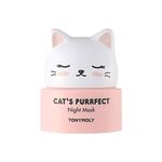TONYMOLY Cat's Purrfect Night Mask Nourishing Overnight Mask for Hydration & Repair – Infused with Catnip & Shea Butter
