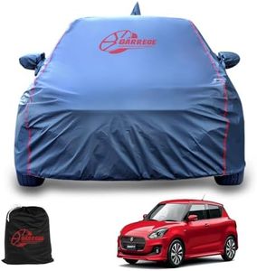 GARREGE Maruti New Swift Waterproof Car Body Cover With Mirror And Anteena Packets 150 Gsm Grey Fabric With Piping Style For All Weather Protection Car Cover