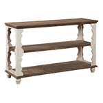 Signature Design by Ashley - Alwyndale Console Sofa Table - Casual - Antique White/Brown