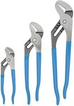 Channellock 3 Piece 9-1/2-Inch, 6-1/2-Inch, and 12-Inch Tongue and Groove Plier Gift Set