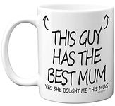 Stuff4 This Guy Has The Best Mum Mug - Son Birthday Present from Mum, Sons Gifts 11oz Ceramic Dishwasher Safe Coffee Mugs - Birthday, Christmas Day, Secret Santa, Cup - Made in UK