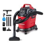 Vacmaster Red Edition VHB305M 1101 Wall Mount Wet Dry Vacuum 3.2 Gallon 2.5 Peak HP