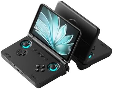 Retroid Pocket Flip 2 Retro Game Console, 5.5" AMOLED 1080P Display, Hall Effect Sticks, 5000mAh Battery, Portable Android Handheld (Black)