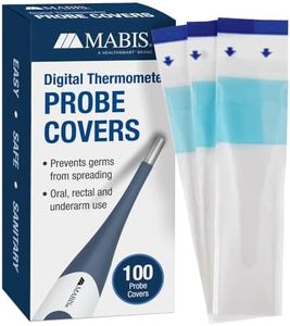 MABIS Disposable Probe Covers for Digital Thermometers, Box of 100, FSA Eligible, Can be Used Orally, Rectally or Under the Arm
