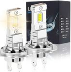 houscly 2024 Upgraded H7 Bulb,18000LM 600% Super Bright Lighting Bulb, 1:1 Mini Size Bulb with Fan,No Adapter Required Plug-and-Play, Pack of 2