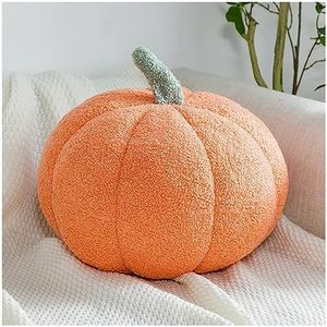 Eoieov Plush Pumpkin Pillow 3D Orange Pumpkin Shaped Pillow Decoration Sofa,Home,Young Girls Bedroom Decor.Pumpkin Plush for Holiday,7.87"