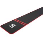 Target Darts World Champion Darts Mat Black and Red | Dart Oche Mat with Soft Tip and Steel Tip Throw Line Distances | Non Slip Carpet Mats for Floor and Dart Tips Protection | Darts Accessories UK