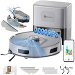 Redroad Robot Vacuums Cleaner 20,000Pa Robot Vacuum and Mop,120Day Self Emptying Vacuum Robot,Lidar Navigation,5G/2.4GWiFi APP Aspirateur Robot,Self-Charging Robot Vacuums for Floor,Pet,Carpet R11Gray