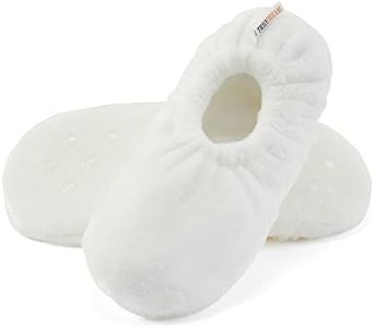 Triodream Velvet Plush Memory Foam Warm Slipper Socks For Women | Non-Slip One Size Fuzzy Socks For Women | Ultra Plush and Cozy Warmth Collection, Ivory, One Size