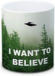 The X Files - I Want to Believe XFILES - Ceramic Coffee Mug