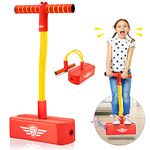 Toyzey Pogo Jumper Stick for Kids, Toys for Age 3-12 Boys Girls Outdoors Toys for 3-12 Year Old Kids Stocking Fillers Birthday Gifts for Girls Age 8 9 10 11 Boys Toys Easter Gifts Red