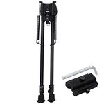 GOODTAC Adjustable Rifle Bipods Tactical Hunting Bipod Included Adapter (13-23 inches)