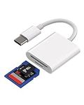 USB C SD Card Reader Dongle(2in1) Type-C Multiport Micro SD TF Camera Memory Adapter C Flash Drive 3.0 MacBook Pro Compatible for Galaxy S22 S23 Ultra LG Apple IPhone15 Pro Max Plus IPad Pro Air