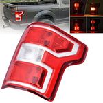 Nakuuly Tail Light Compatible With 2018 2019 2020 Ford F150 F-150 Right Passenger Side Taillight Rear Brake Lamp Signal Assembly with Bulb Replace JL3Z13404H