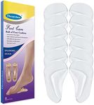 Gel Arch Support Pads Plantar Fasciitis Shoe Inserts Insole, 6 Pairs Adhesive High Arch Pad Flat Feet Shoe Inserts Arch Cushions for Relieve Pressure and Foot Pain, One Size, Unisex (Clear)