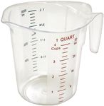 Winco FBA_ Measuring Cup, Polycarbonate, 1-Quart, Clear