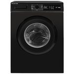 Russell Hobbs Freestanding Washing Machine, 6kg Capacity, 1200 rpm, 15 Programmes, Eco Technology, Rapid Wash Cycles, Black, RH612W110B