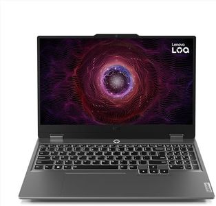 Lenovo LOQ 15AHP9 - Ordinateur Portable Gaming 15.6'' FHD 144Hz (AMD Ryzen 7 8845HS, RAM 16Go, SSD 512Go, NVIDIA GeForce RTX 4060, sans système d'exploitation) Clavier AZERTY Français - Gris