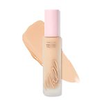 Mally Beauty Stress Less Performance Foundation - Fair - Buildable Medium to Full Coverage - Lightweight Foundation Liquid - Niacinamide Brightens and Hydrates Skin - Satin Finish