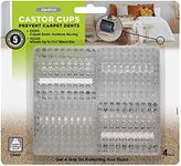 Slipstick CB420 2-1/4" Carpet Wheel Stabilizer Holder (Set of 4) Clear, Large