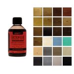 Littlefair's Wood Stain Water Based - 250 ml - Indoor Furniture Stain Light & Dark Finishes - Special Non Toxic & Eco Friendly Formula - Wood Stain for Crafts - Color: Very Red Mahogany